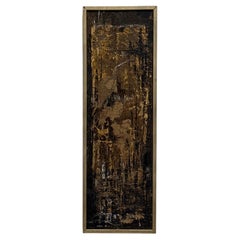 Mid-Century Gestural Abstract Painting, Signed Coburn