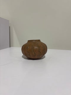 Late 19th Century North African Hand-Molded Terracotta Vessel