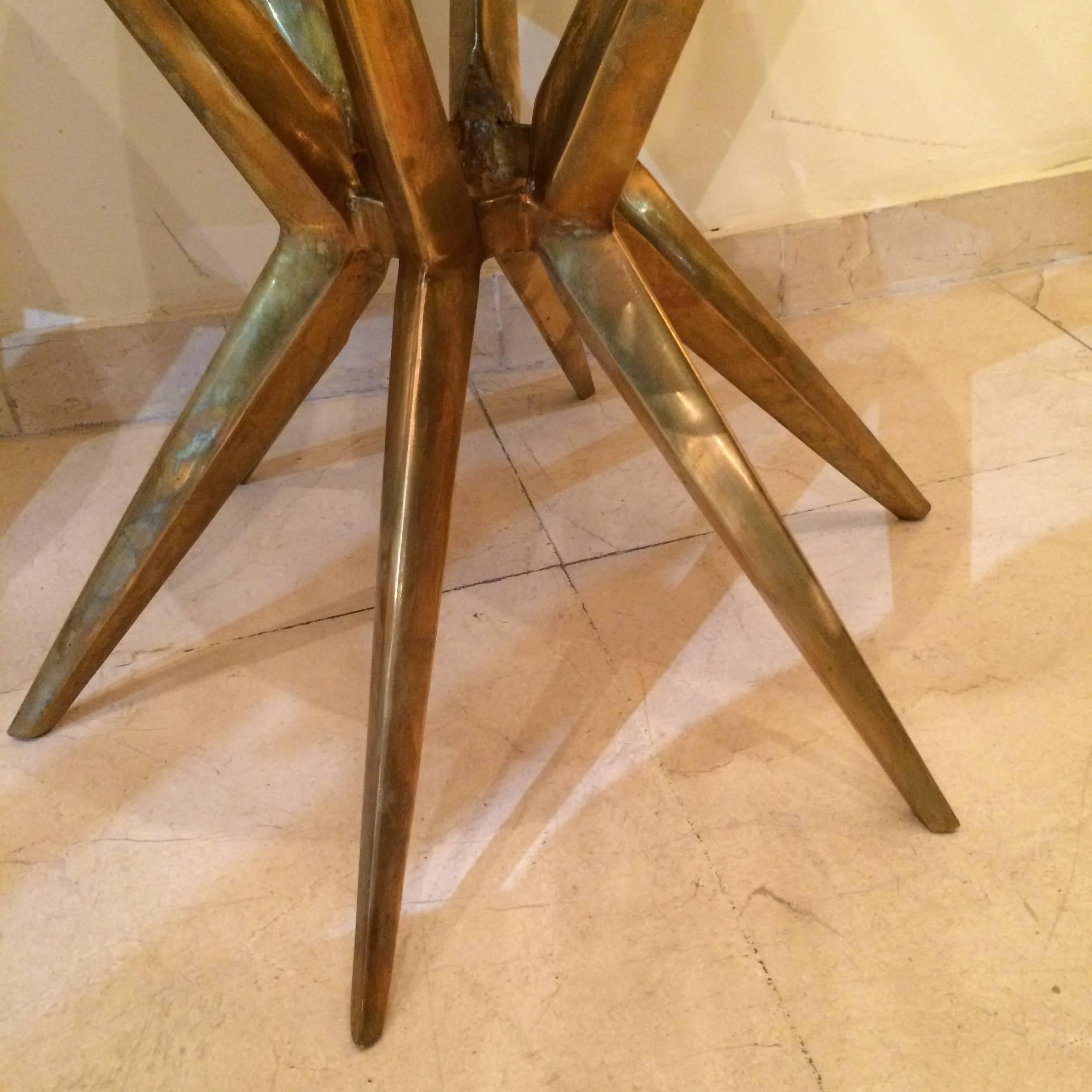 Pair of Bronze and Galuchat Side Tables In Excellent Condition In Saint-Ouen, FR