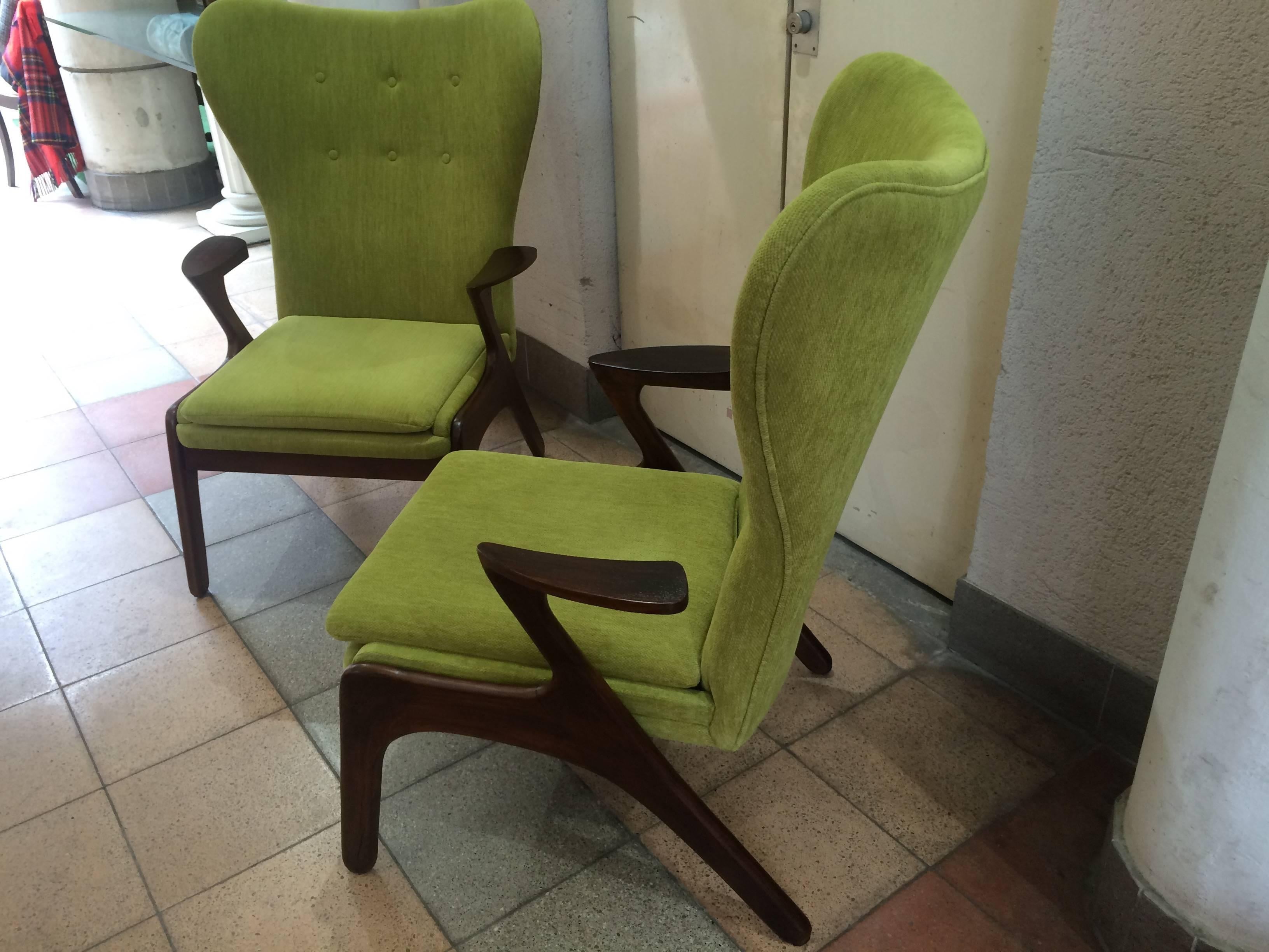 Pair of Danish Style Armchairs In Excellent Condition For Sale In Saint-Ouen, FR