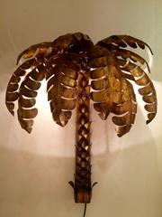 Eight Palm Tree Sconces in the Style of Jansen