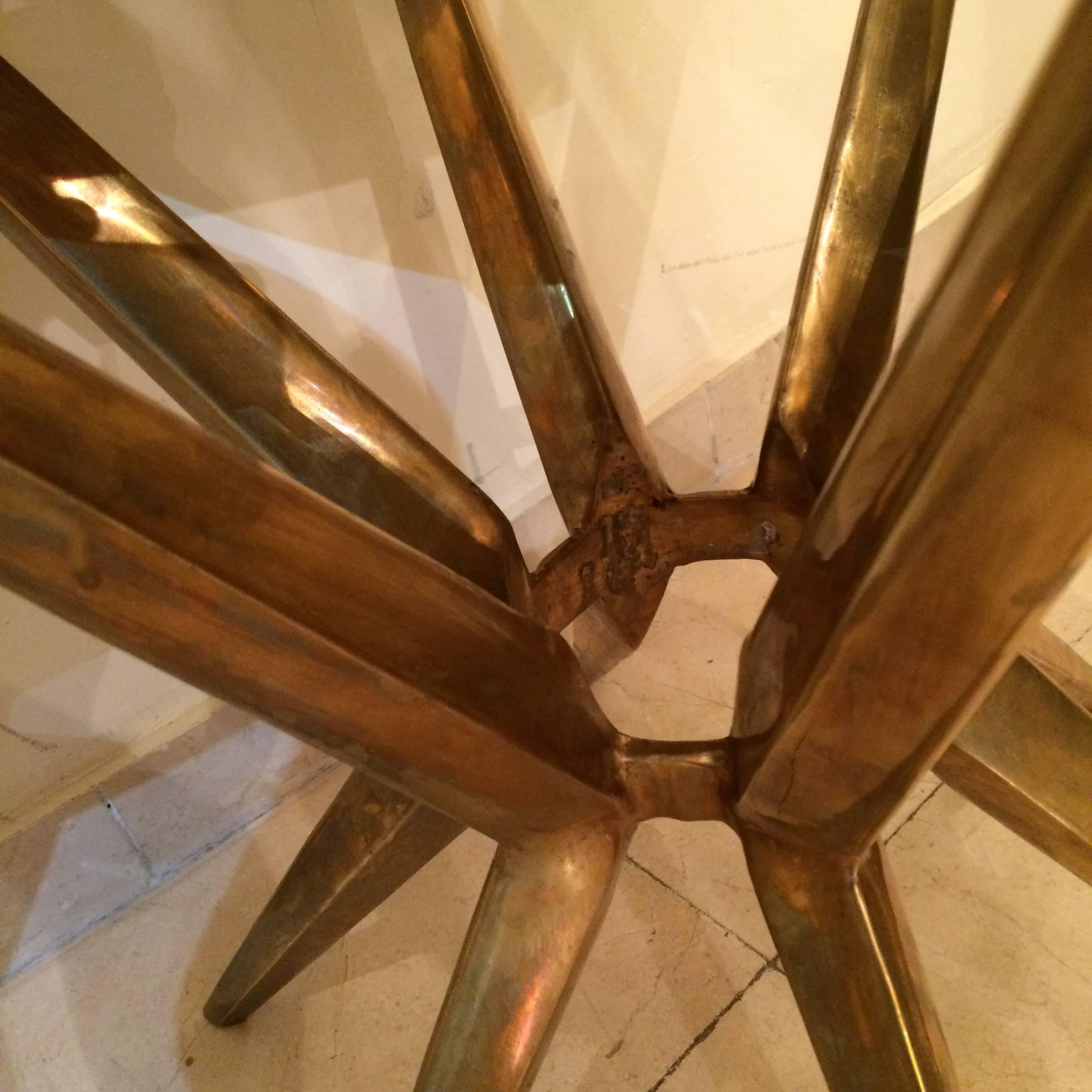 Pair of Bronze and Galuchat Side Tables For Sale 1
