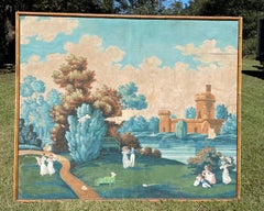 French 19th Century Scenic Wallpaper Panel Attributed to Dufour