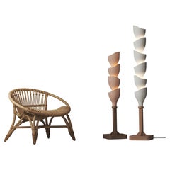 Heliconia Sculptural Ceramic Floor Lamp by Naaya Studio