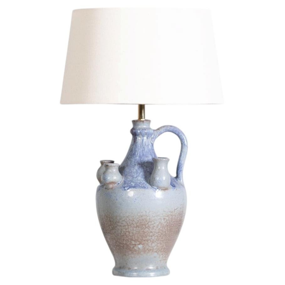 Italian Studio Jug Table Lamp Signed Bardi, Mid 20th Century For Sale