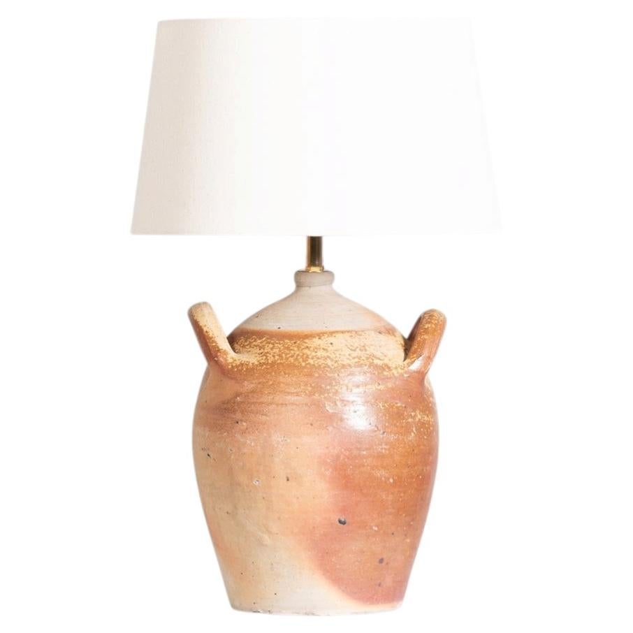 French Oil Jar Table Lamp c. 1900