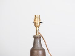 French Stoneware Table Lamp, 19th Century