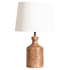 French Glazed Stoneware Table Lamp, Mid 20th Century