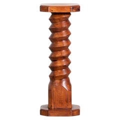 French Oak Screw Column