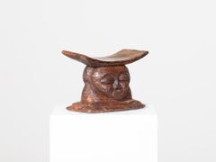 Tabouret ashanti à motifs figuratifs, début-milieu du XXe siècle