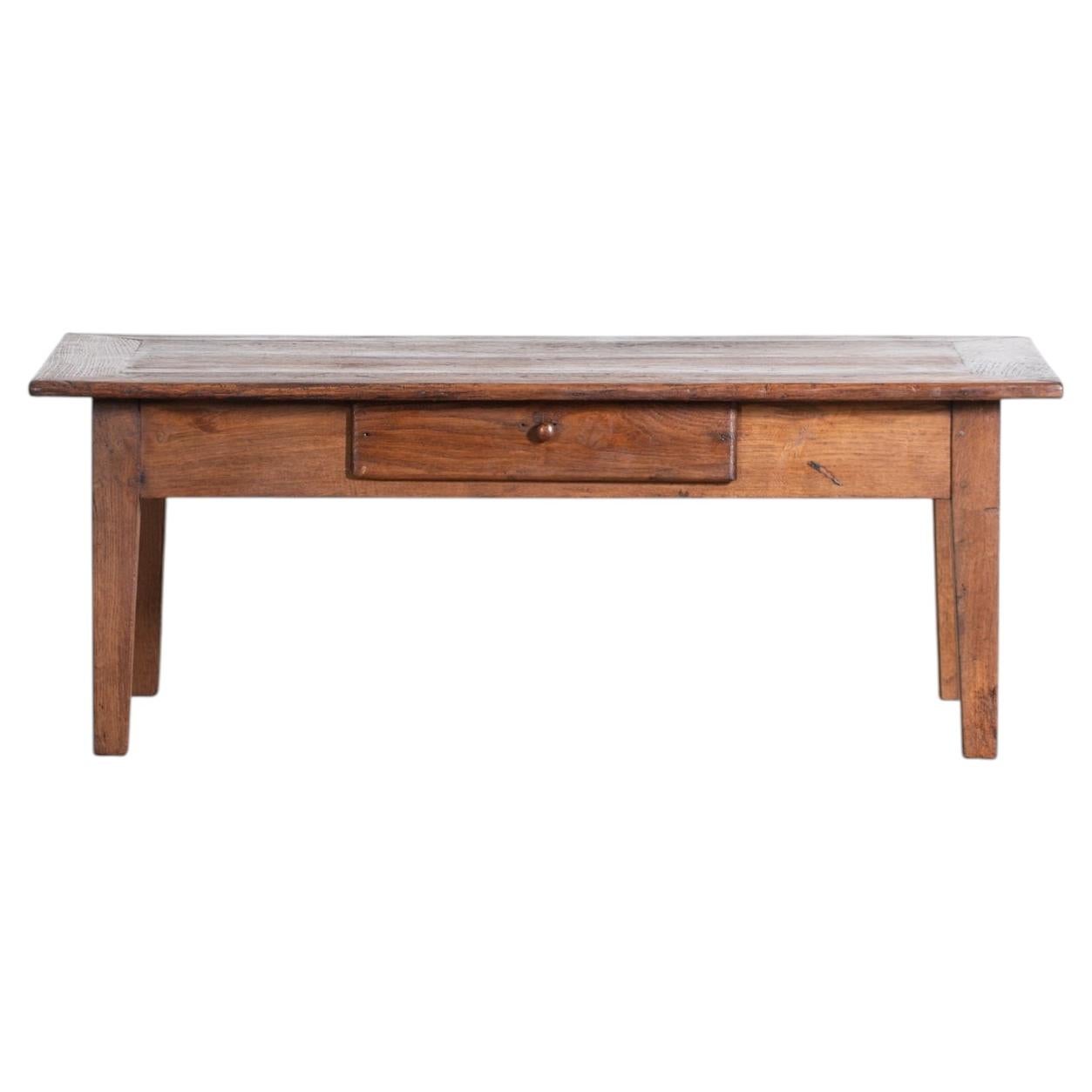 French Reclaimed Oak Coffee Table For Sale