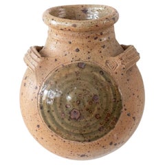 Glazed Stoneware Wall Hanging Vase by Pierre Digan, French c. 1970s