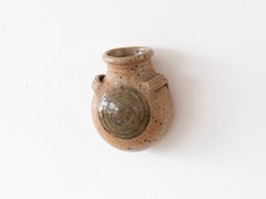 Glazed Stoneware Wall Hanging Vase by Pierre Digan, French c. 1970s