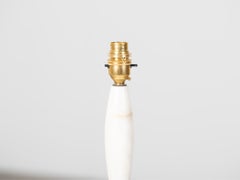 Spanish Alabaster & Brass Table Lamp, Mid 20th Century