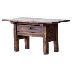 Spanish Chestnut Side Table, 18th Century