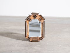 French Gilt Bronze Mirror c. 1940s