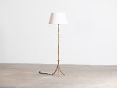 Spanish Gilt Iron Floor Lamp c. 1960s