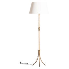 Spanish Gilt Iron Floor Lamp c. 1960s
