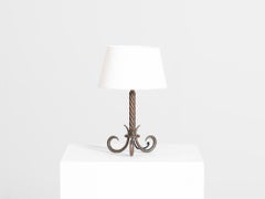 French Iron Table Lamp c. 1950s