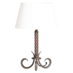 French Iron Table Lamp c. 1950s