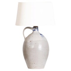 French Glazed Stoneware Table Lamp c. 1900
