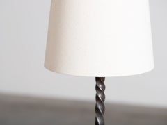 French Forged Iron Table Lamp c. 1950s