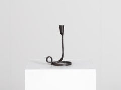 French Forged Iron Candleholder, 18th Century