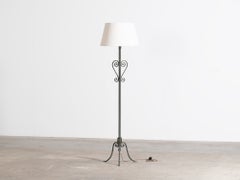 French Painted Iron Floor Lamp c. 1950s