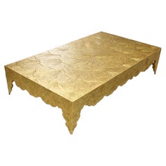 Maggy Monsef, Collezione Lotus, Tavolino, Bronzo, Realizzato a mano, Contemporaneo