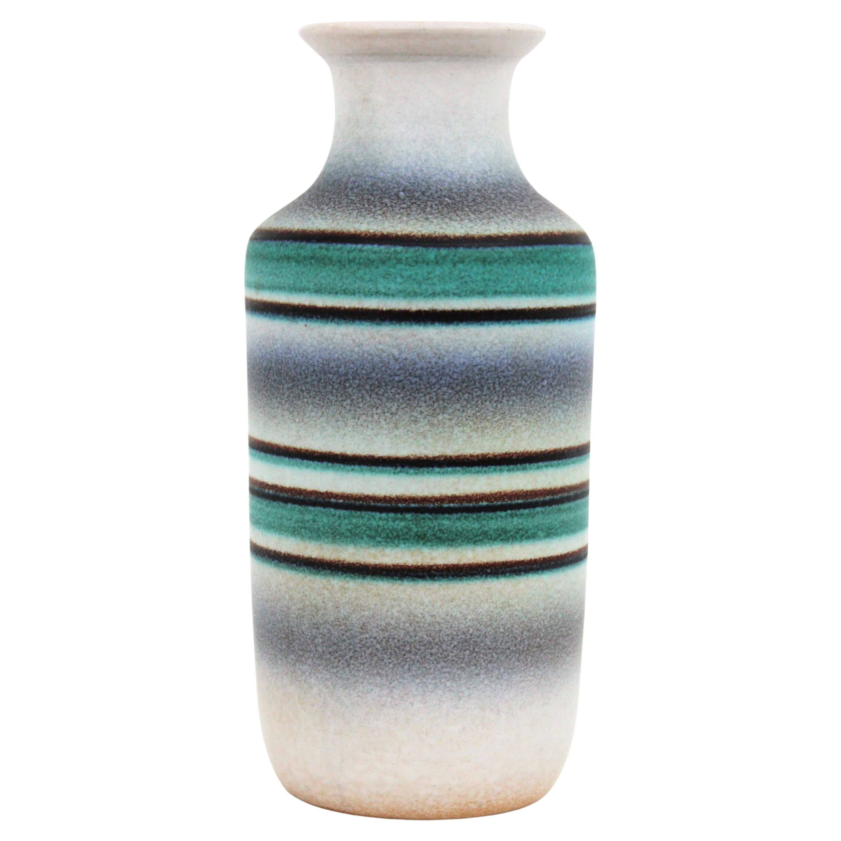 Spanish Ceramic Vase by Serra, 1960s For Sale