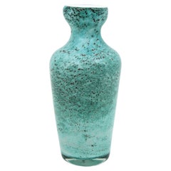 AVEM Murano Turquoise Blue Art Glass Vase, 1950s