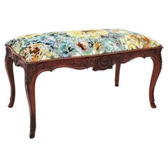 Louis XV Style Upholstered Bench