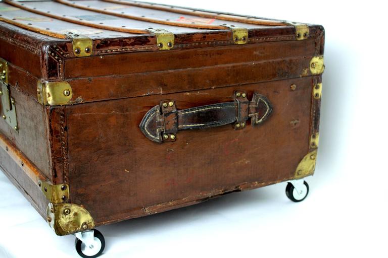 19 th c. French Steamer Trunk as Coffee Table at 1stDibs steamer
