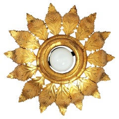 Sunburst Crown of Light Light en fer doré