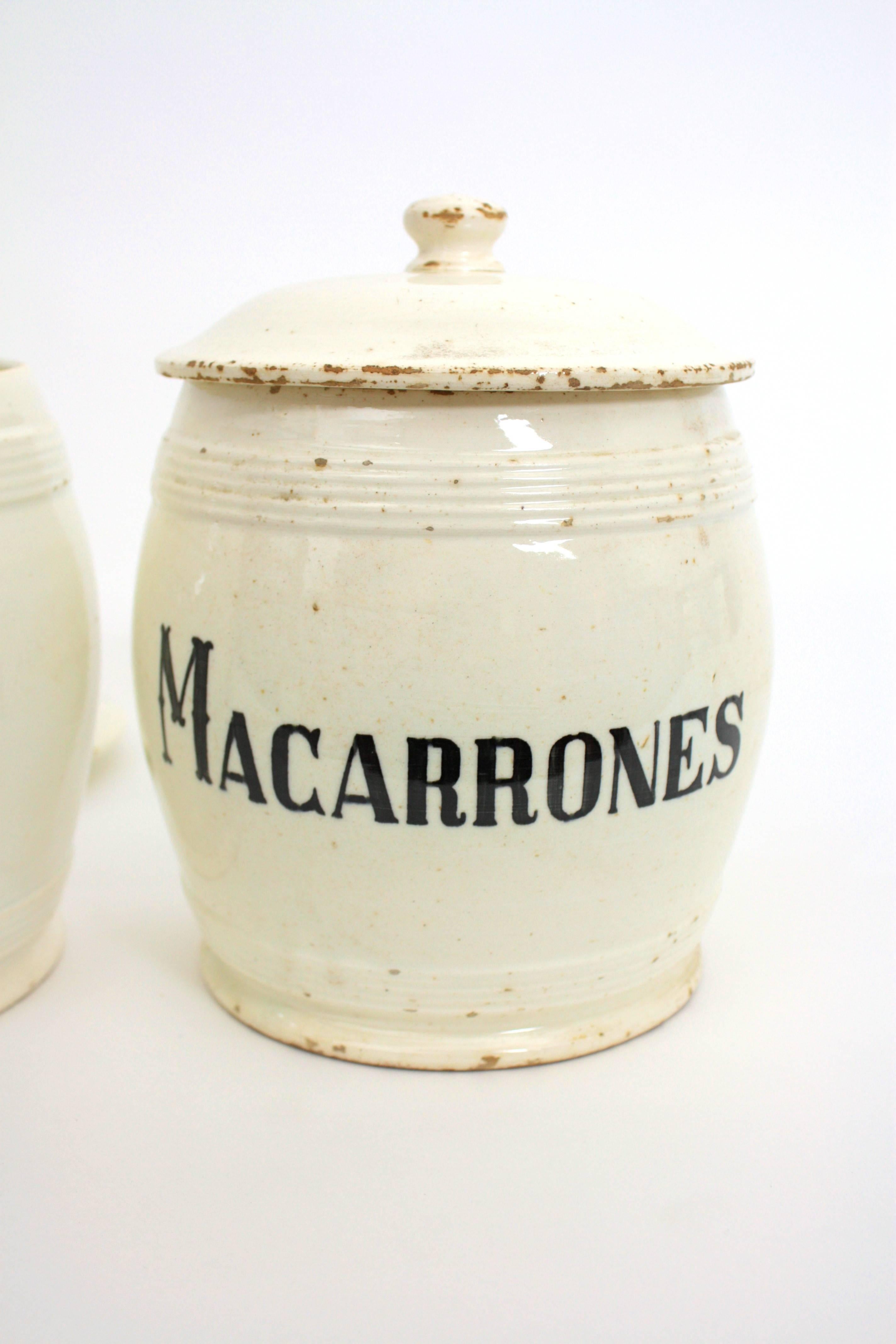 Collection of Spanish 19th Century Ceramic Kitchen Pots 2