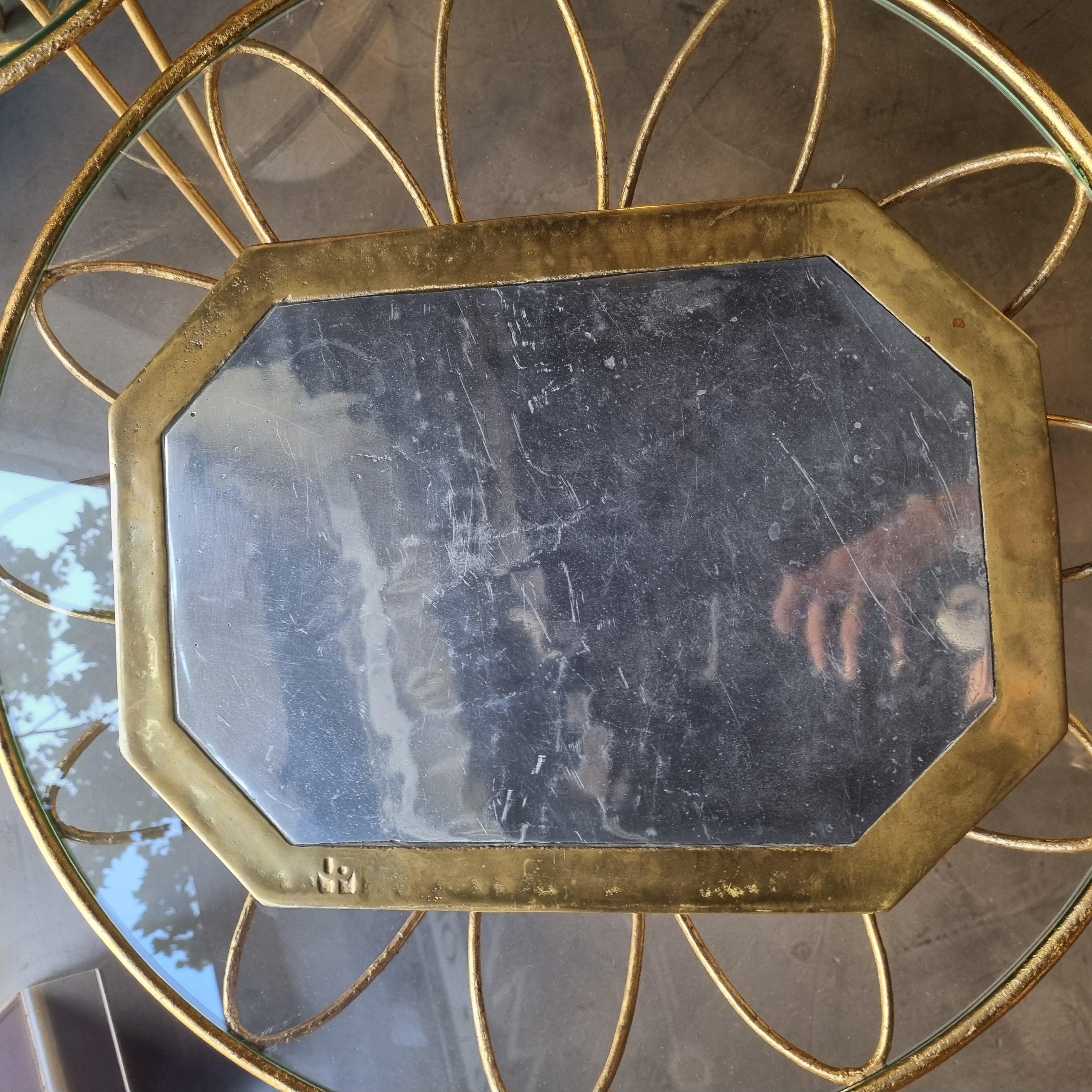 David Marshall Brutalist Octagonal Tray or Table Coaster, Spain, 1980s 9