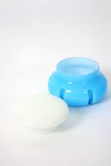 Italian Space Age Empoli Blown Glass Vanity Set, 1960s