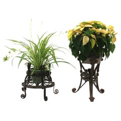 Set of Spanish Wrought Iron Planters, 1940s
