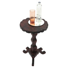 Tavolino Coloniale Spagnolo, Wood intagliato, anni '40