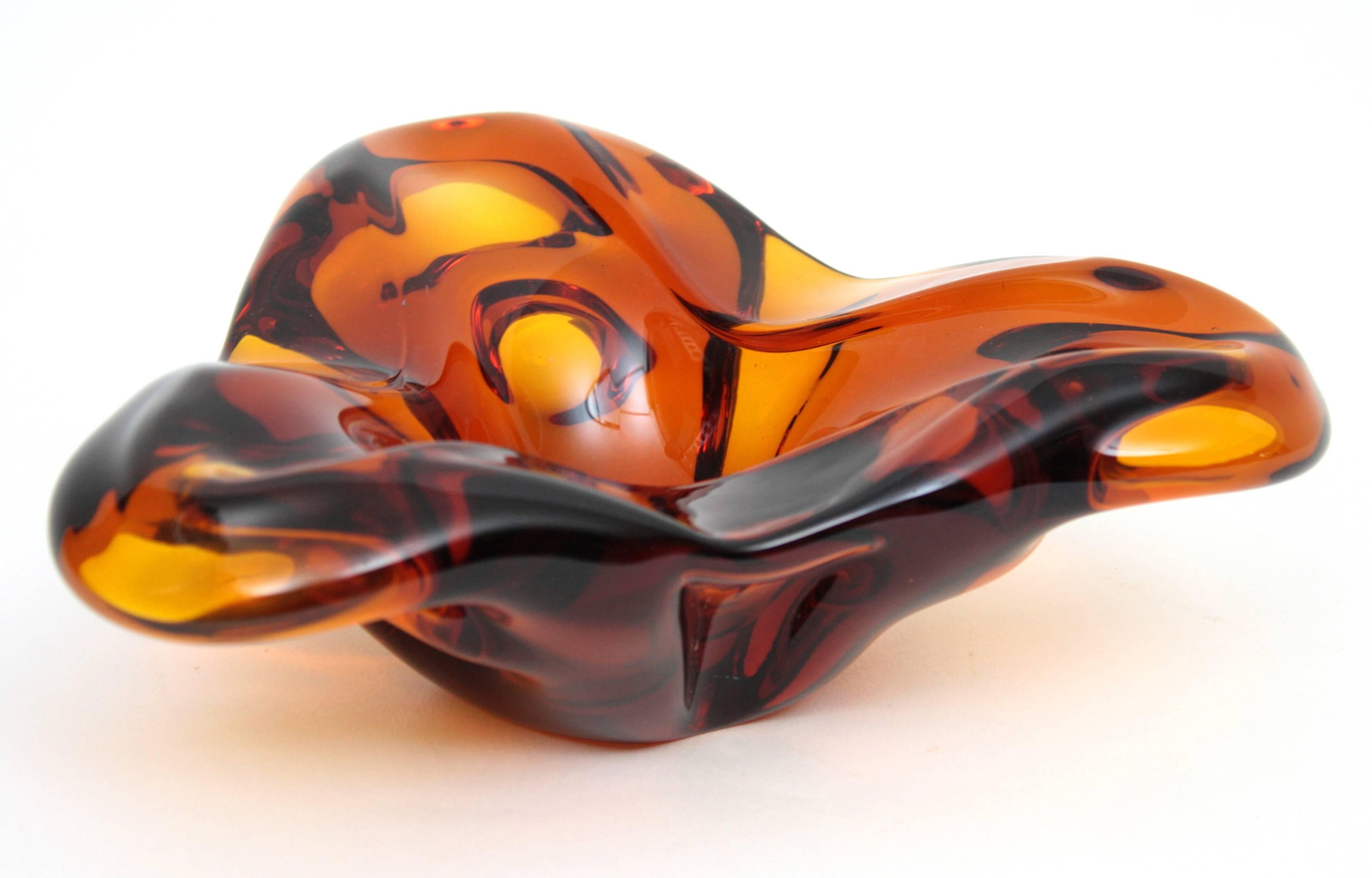 murano glass ashtrays