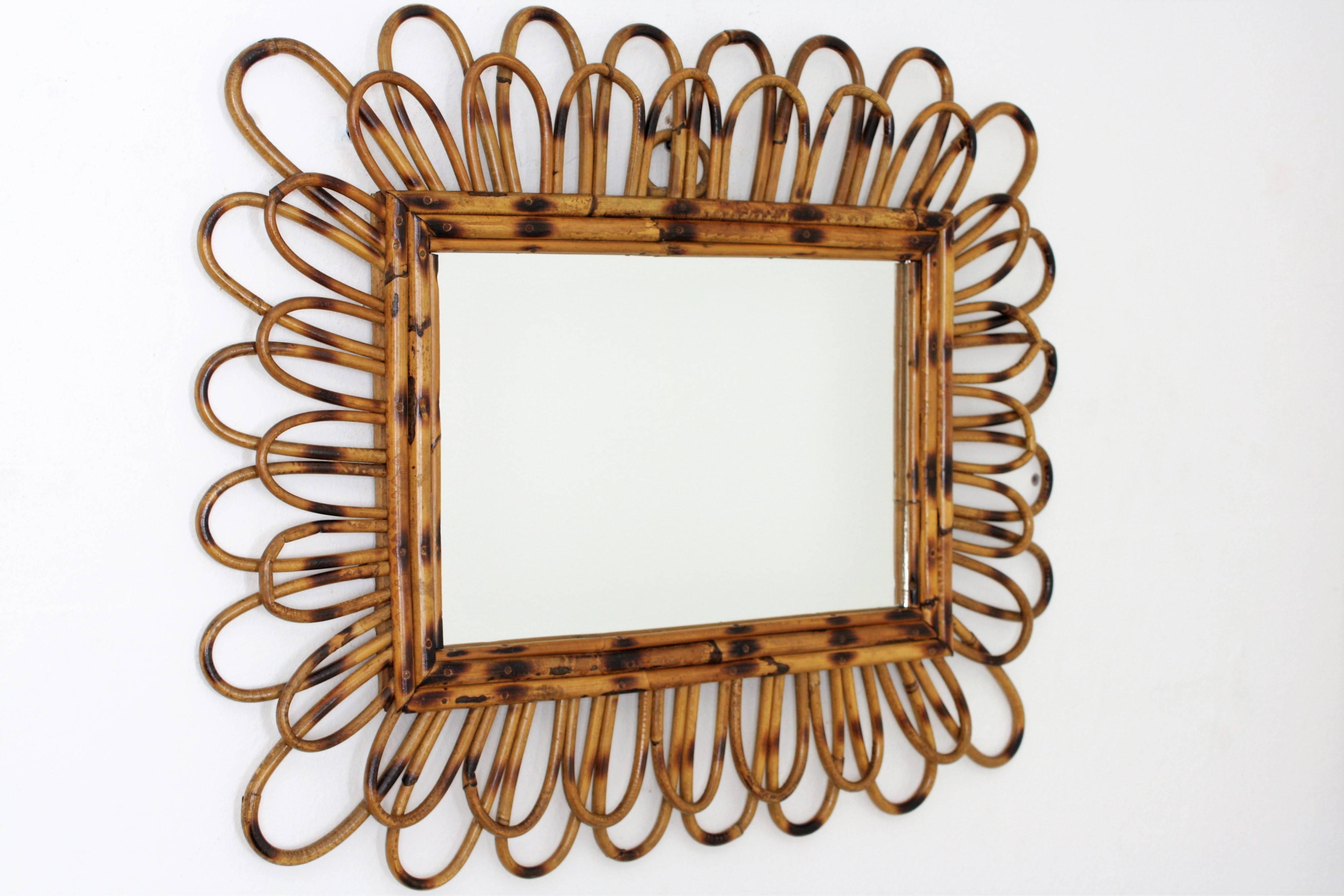 cane mirror frame
