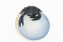 1920s Danish Royal Copenhagen Porcelain Crab Bowl or Ashtray