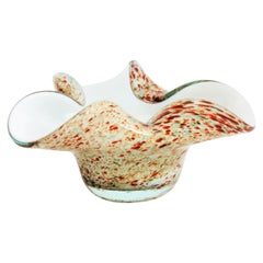 Bol Tutti Frutti en verre d'art italien organique de Murano multicolore