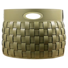 Cesto portaoggetti THESA Oval di Limac Design, in pelle intrecciata, stile moderno