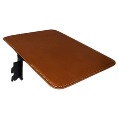 Steel and leather Adjustable Bookcase shelf MENSY 28