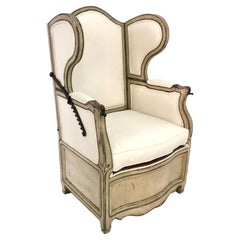 A Very Rare French Period Louis XVI Reclining Invalid Chair c.1780