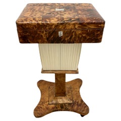Early 19th c. Regency Tortoiseshell Sewing Work Table