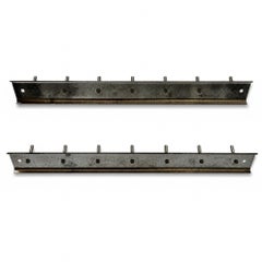 Ensemble vintage d'ustensiles de cuisine Ekco, 15 pièces, chrome et bois, avec support mural