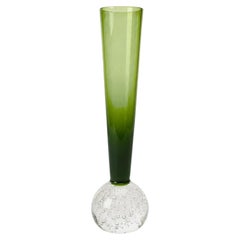 Mid-Century Scandinavian Emerald Green Bud Vase, Bullicante, 1950