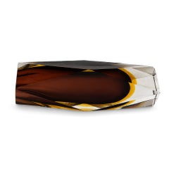 Skulpturale Vase aus Murano-Glas, Sommerso-Technik, um 1960